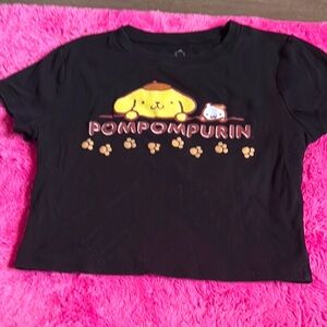 Black Pompompurin Graphic T-Shirt